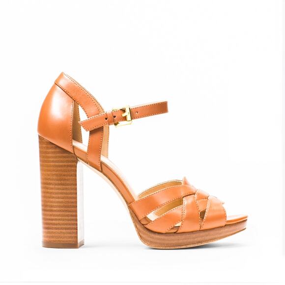 MICHAEL Michael Kors Annaliese Leather Platform Sandal - Picture 1 of 10